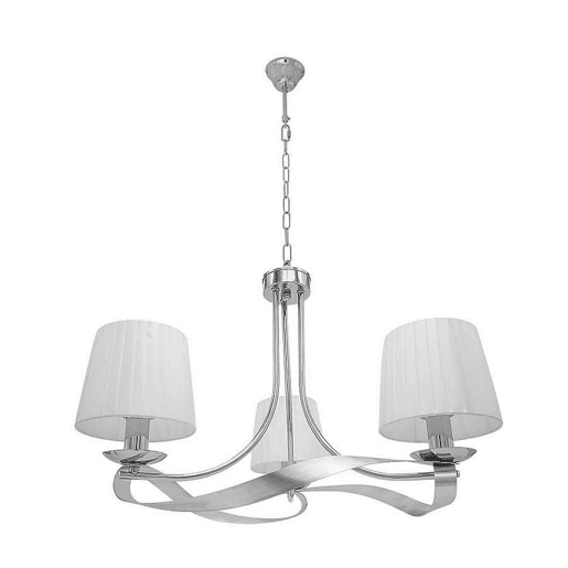 candeeiro de tecto metal cor cromada série baeza 52cm
