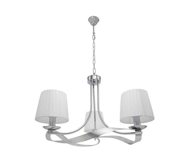 Lampara de techo metal color cromo serie baeza 52cm