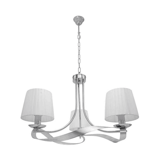 candeeiro de tecto metal cor cromada série baeza 52cm