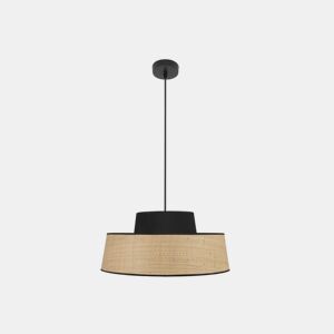 pendente de metal cor preta série jia 40cm