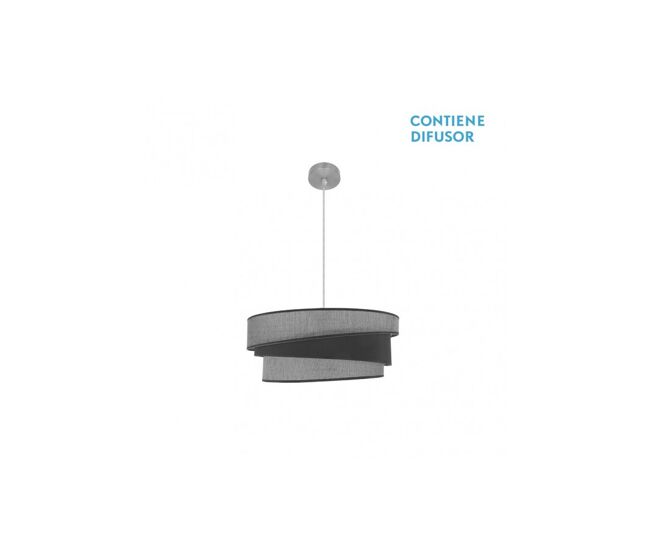 Colgante metal color niquel serie hara 50cm