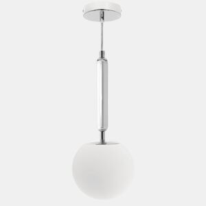 candeeiro de tecto em metal cromado série aimee 15cm