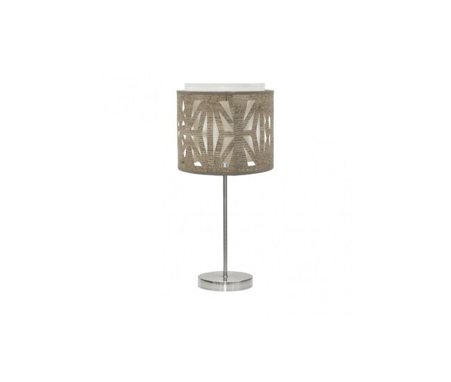 Lampara sobremesa metal color niquel serie katerina 17cm
