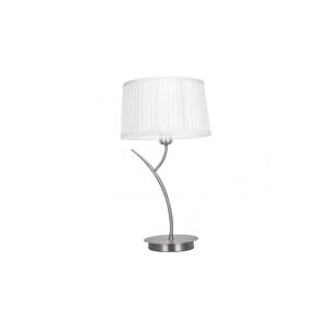 candeeiro de mesa em metal cromado série magni 30cm