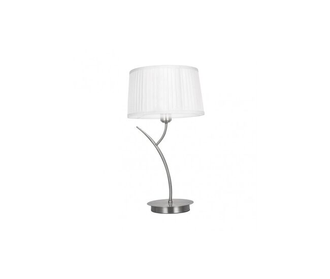 Lampara sobremesa metal color cromo serie magni 30cm