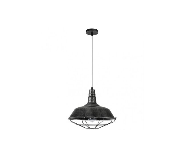 Lampara de techo metal color plata serie flamenco 36cm