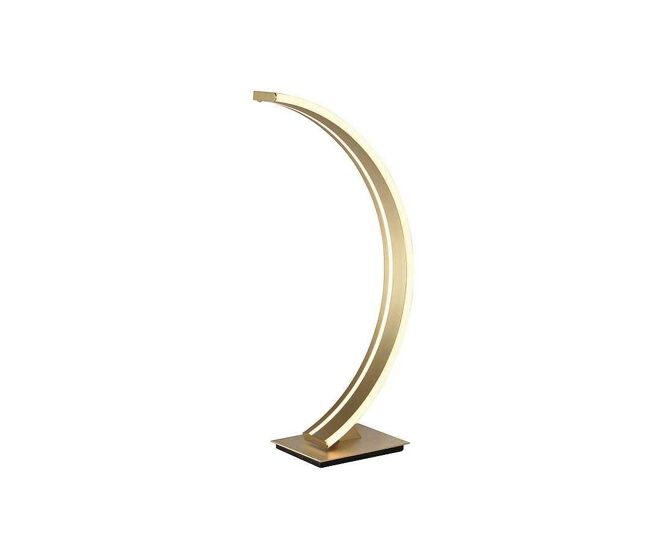 Lampara sobremesa metal color dorado serie arcus 25cm