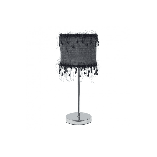 candeeiro de mesa metálico cor preta serie hilos 17cm