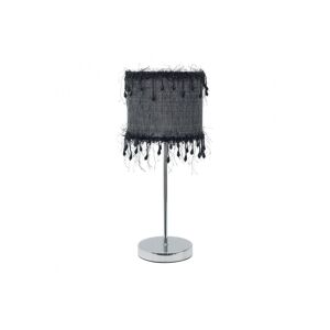 candeeiro de mesa metálico cor preta serie hilos 17cm