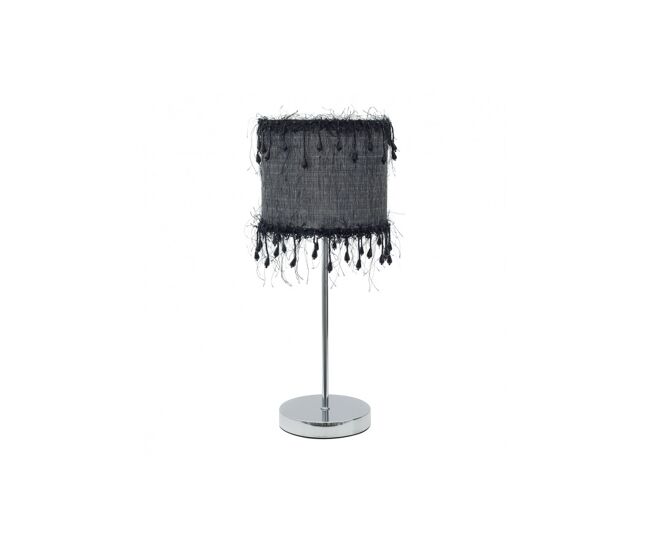 Lampara sobremesa metal color negro serie hilos 17cm