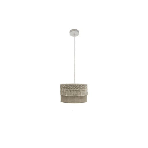 pendente têxtil cor bege série ekaterina 30cm