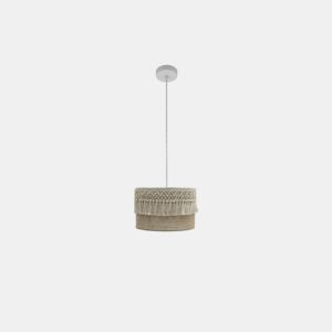 pendente têxtil cor bege série ekaterina 30cm