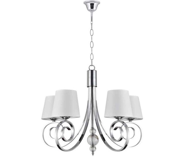 Lampara de techo metal color cromo serie marela 65cm