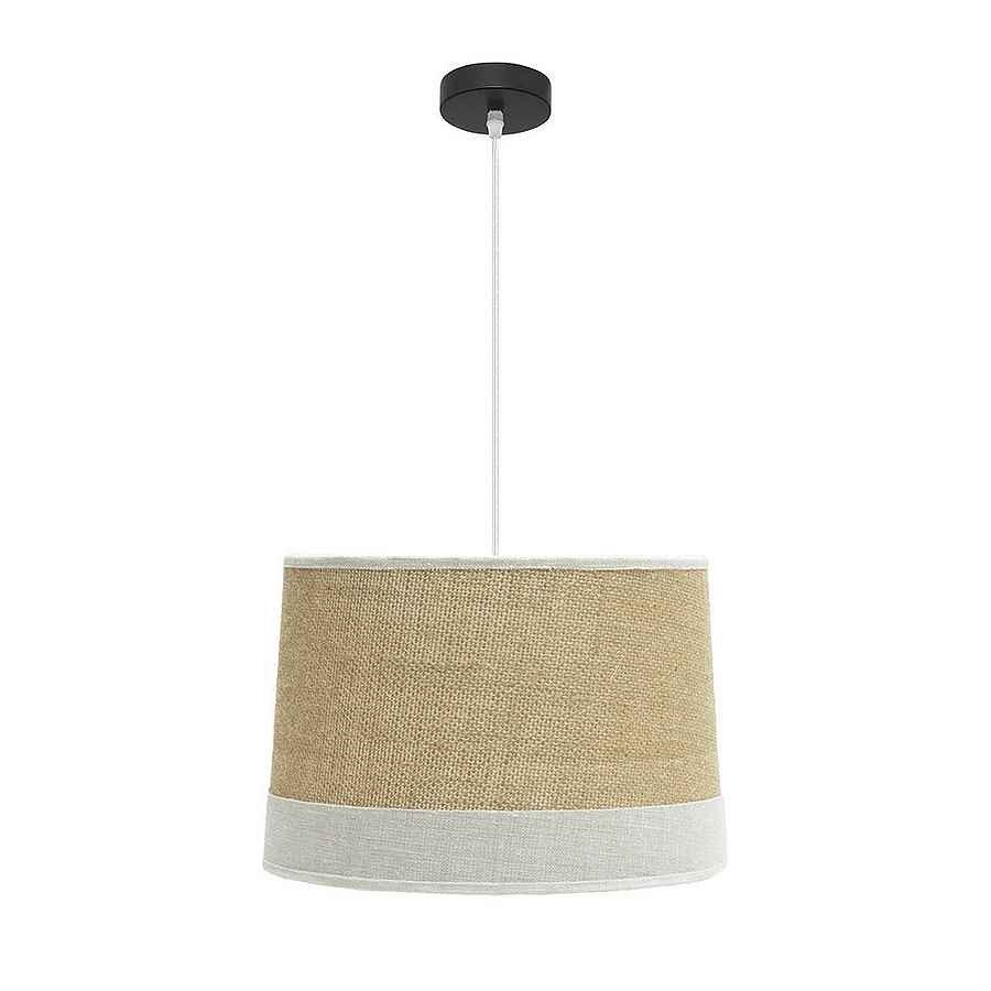 Lampara de techo textil color beige serie tietar 40cm