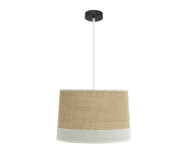 Lampara de techo textil color beige serie tietar 40cm