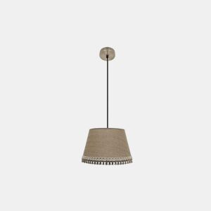 candeeiro de tecto têxtil cor bege série ada 40cm