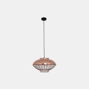 candeeiro de tecto em metal cor de cobre série toyama 40cm