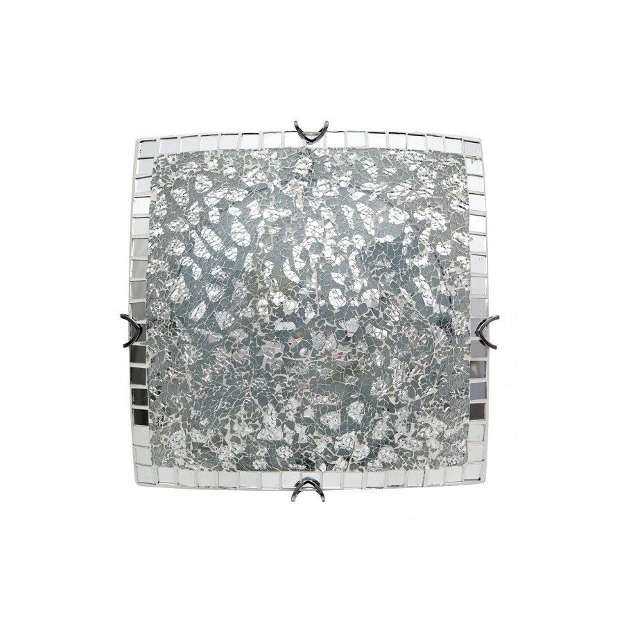 Lampara plafon cristal color cromo serie tenor 40cm