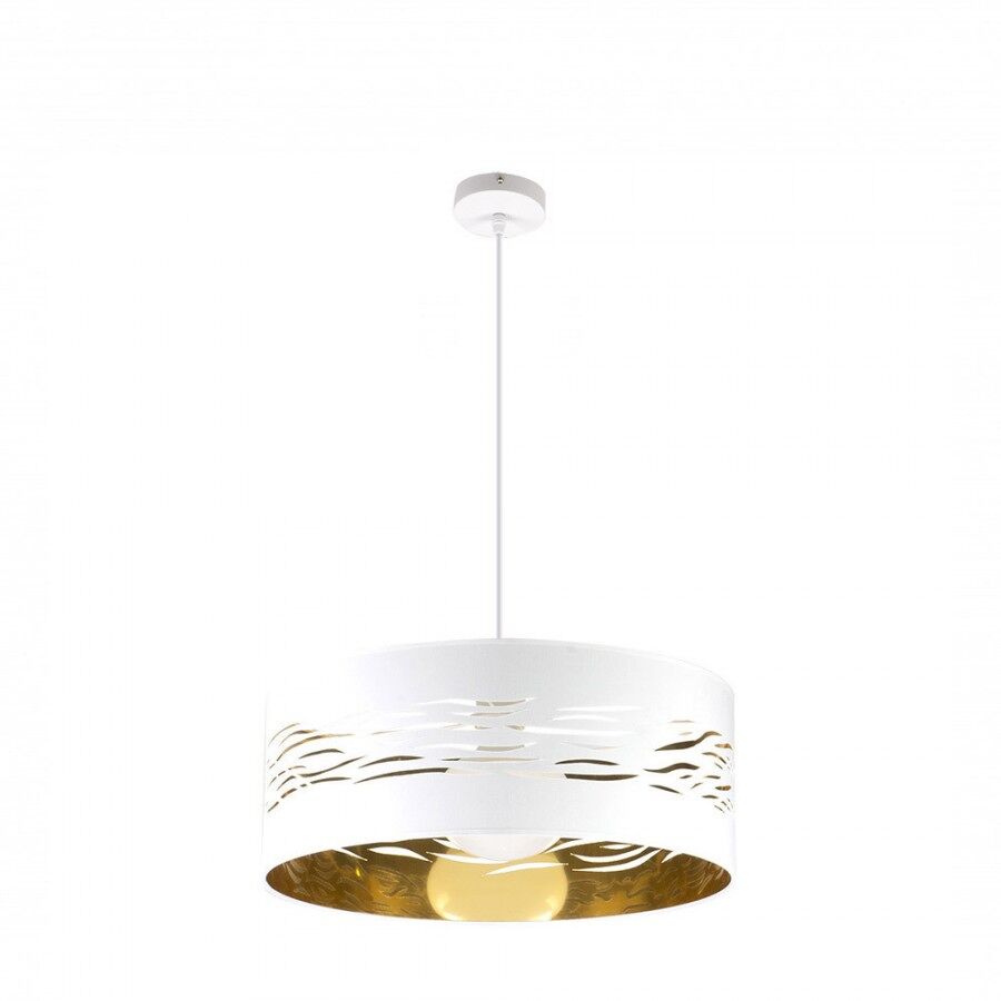 Colgante metal color blanco serie niebla 50cm