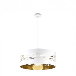 pendente de metal branco série niebla 50cm