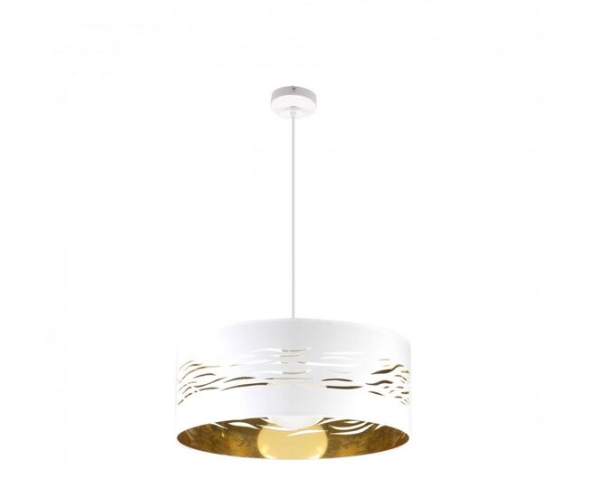 Colgante metal color blanco serie niebla 50cm