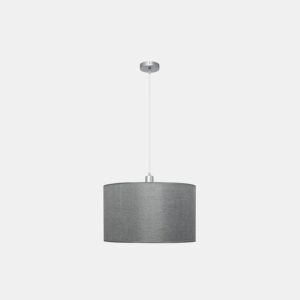 candeeiro de tecto cor prata metal série axel 40cm