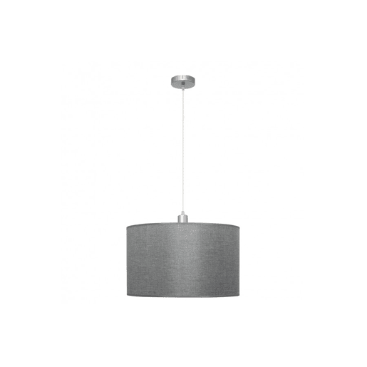 candeeiro de tecto cor prata metal série axel 40cm