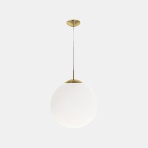 pendente em metal dourado série global 30cm