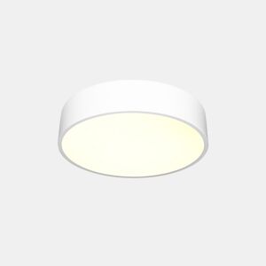 candeeiro de tecto metálico branco bilac série 40cm