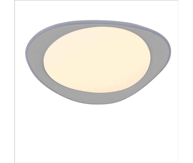 Plafon policarbonato color gris serie daire 55cm