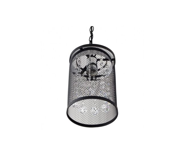 Lampara de techo metal color negro serie davy 18cm