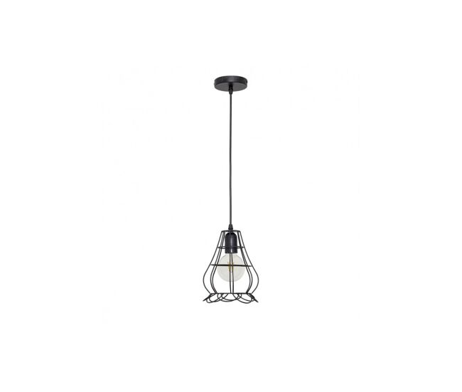 Lampara de techo metal color marron serie herraje 16cm