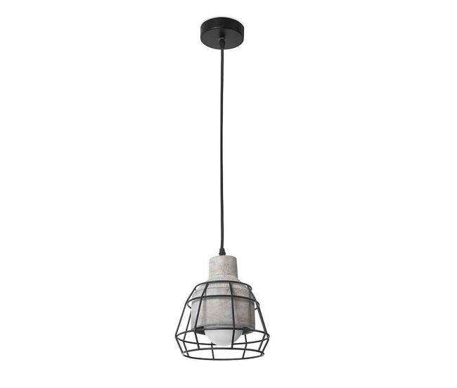 Colgante cemento color gris serie king 18.7cm