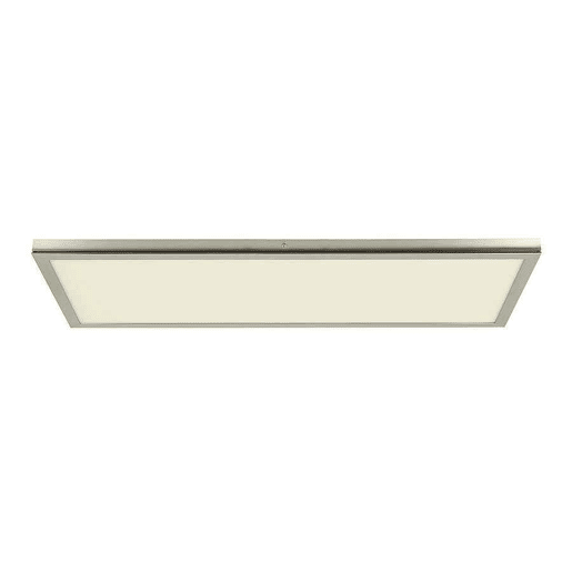 painel led rectangular em metal niquelado série tivoli 30cm