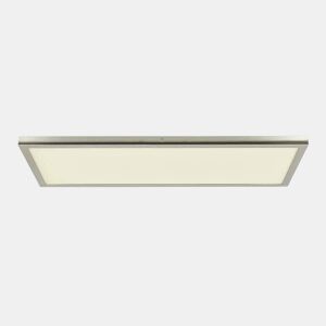 painel led rectangular em metal niquelado série tivoli 30cm