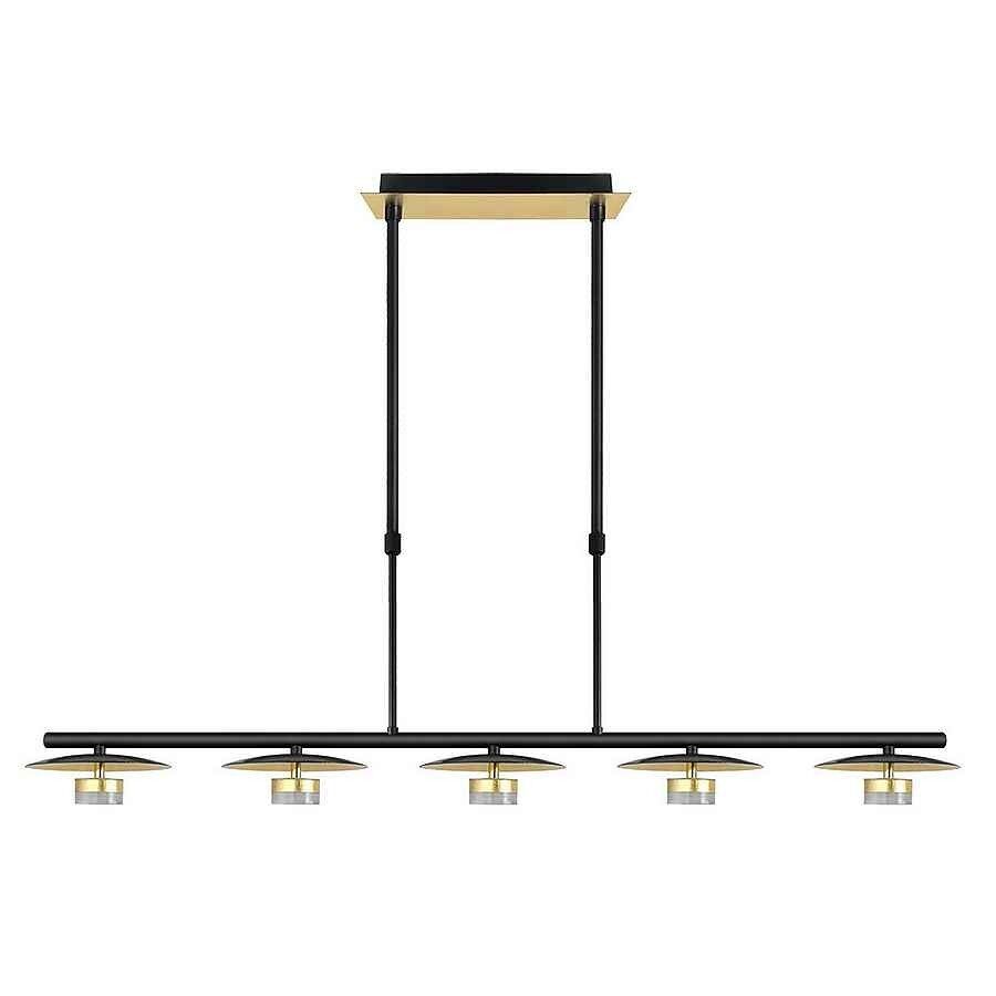 Lampara de techo metal color negro serie ciudad del cabo 104cm