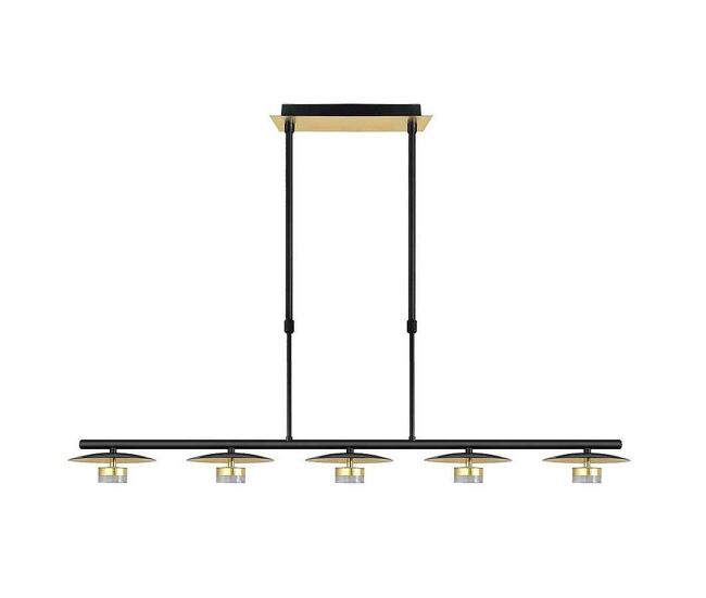 Lampara de techo metal color negro serie ciudad del cabo 104cm