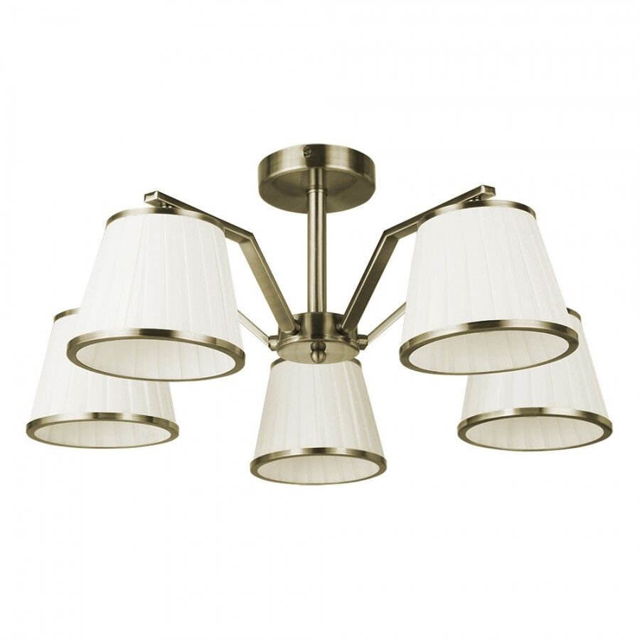 Lampara metal color dorado serie trebol 59cm