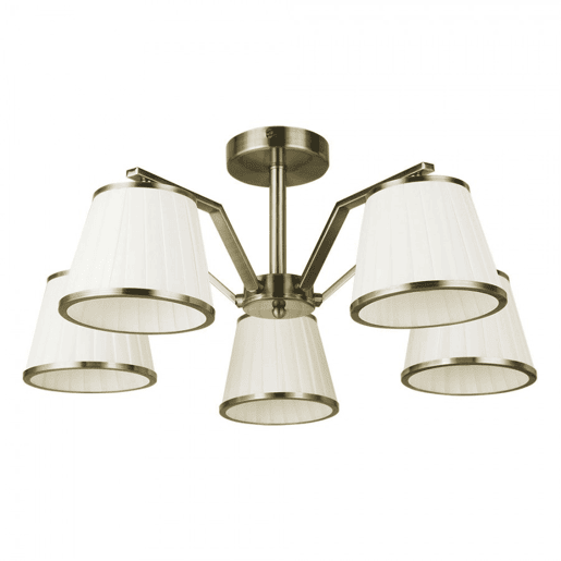 candeeiro de metal dourado série trebol 59cm
