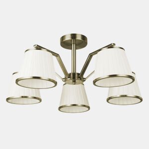 candeeiro de metal dourado série trebol 59cm