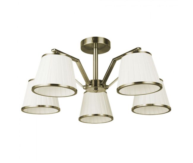 Lampara metal color dorado serie trebol 59cm