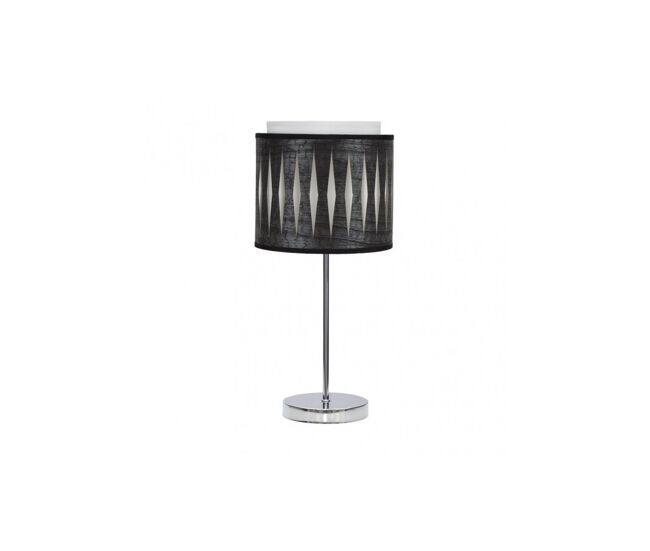 Lampara sobremesa metal color cromo serie alexandra 17cm