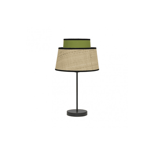 candeeiro de mesa de metal cor preta série jia 20cm