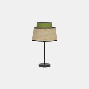 candeeiro de mesa de metal cor preta série jia 20cm