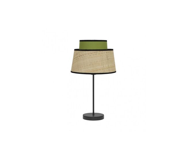 Lampara sobremesa metal color negro serie jia 20cm