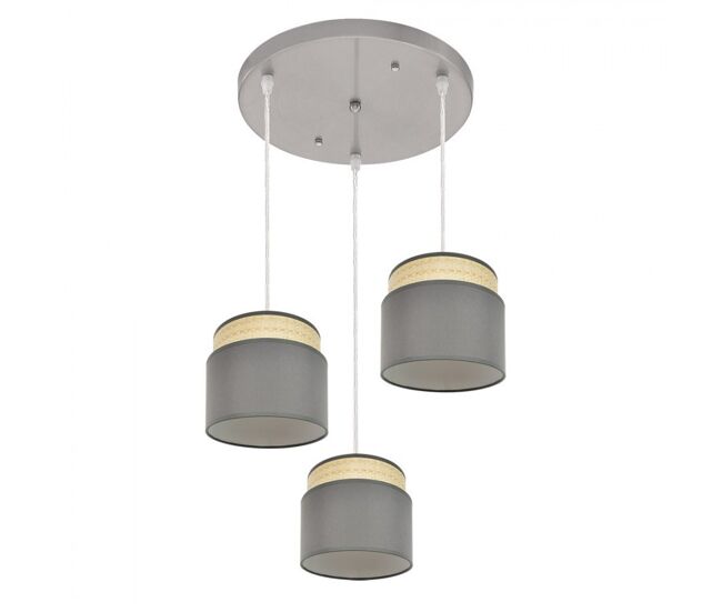 Lampara plafon metal color niquel serie kandy cm