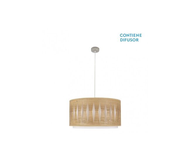 Colgante metal color niquel serie alexandra 50cm
