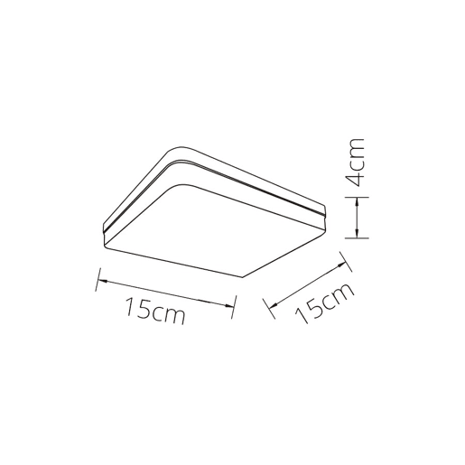 tecto de policarbonato branco cor série bismuto 15cm