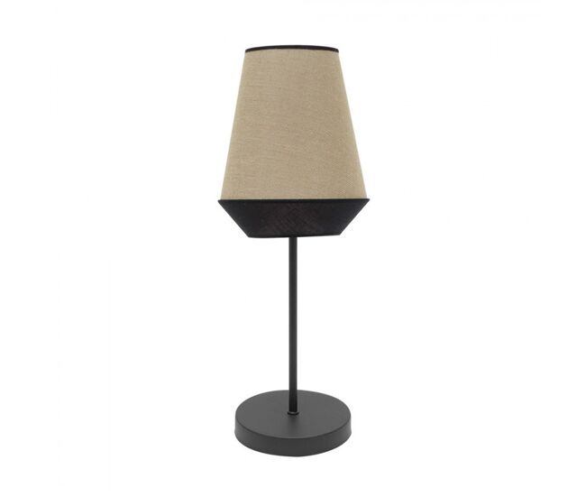 Lampara sobremesa metal color negro serie campana 15cm