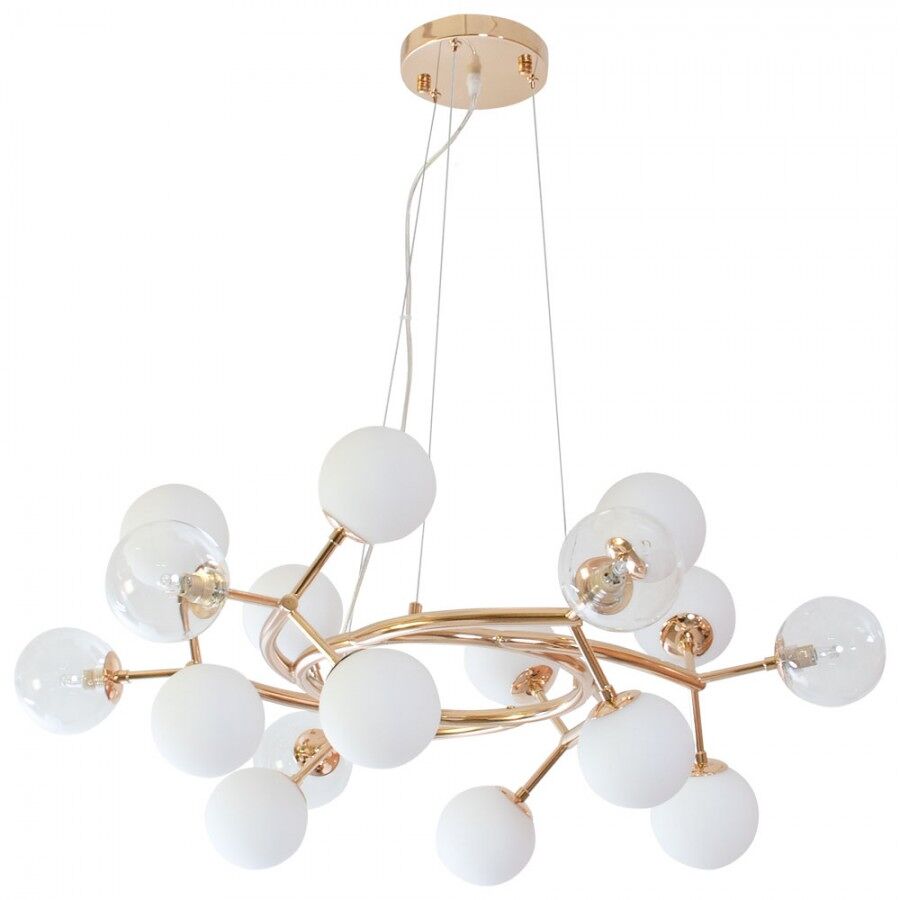 Lamapara de techo metal color dorado serie anabel 80cm